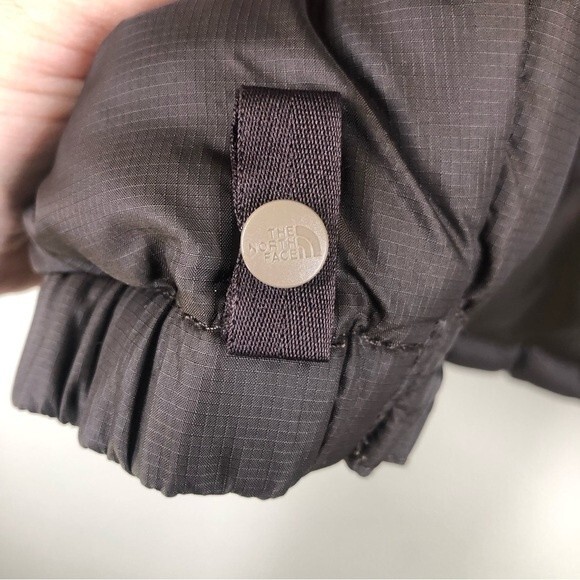 The North Face 700 Fill Nuptse Down Puffer Jacket Chocolate Brown Medium - Picture 8 of 13